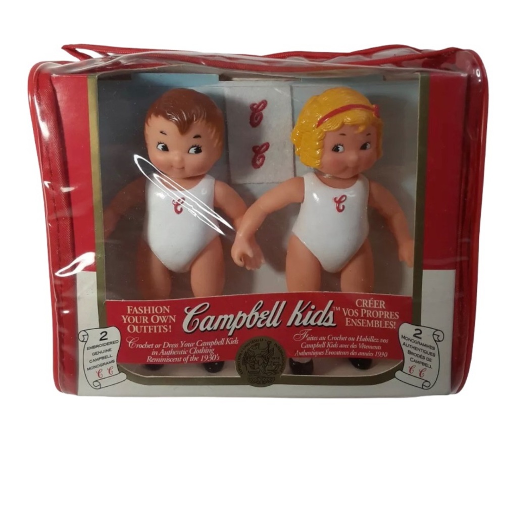 Campbell Soup Kids Vintage 1995 Fibre Craft Collector 5" Zipper Case New NIP